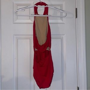 Red Halter Leotard
